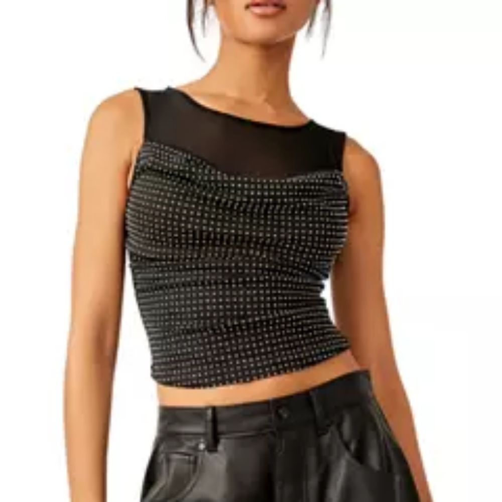 NWT Free People Mirrorball Top